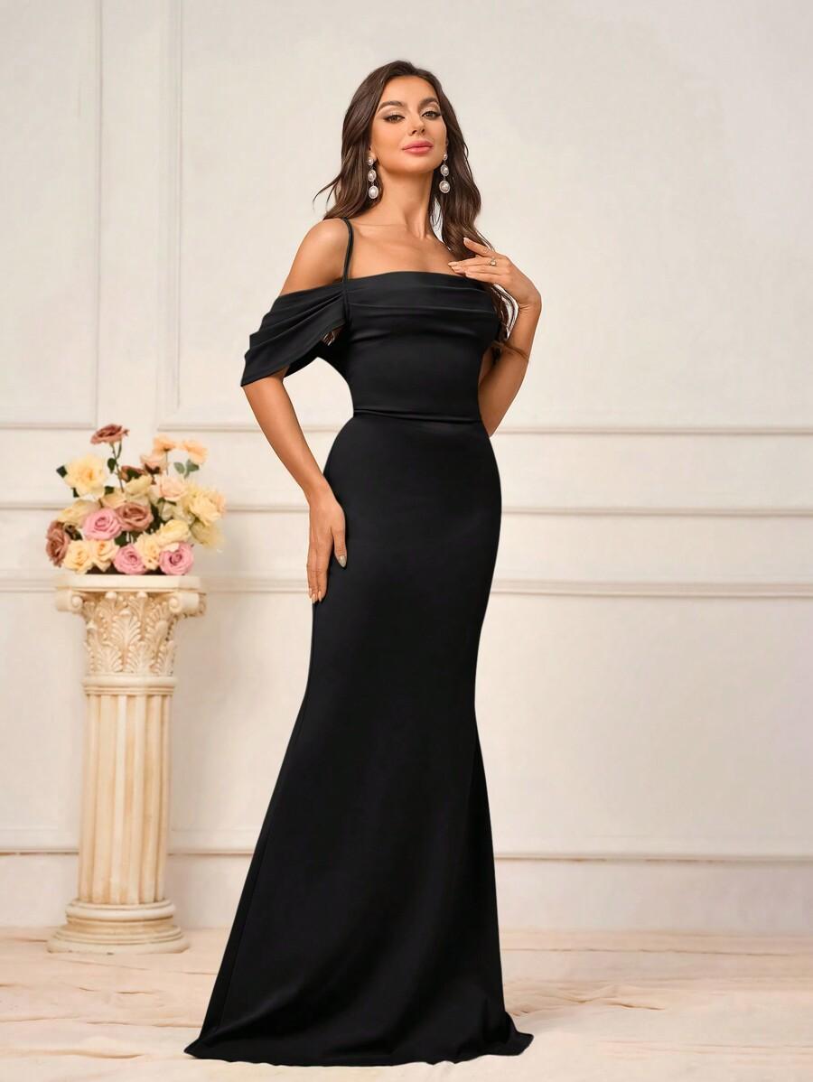 SHEIN CZARNA MAXI SUKIENKA S06__M