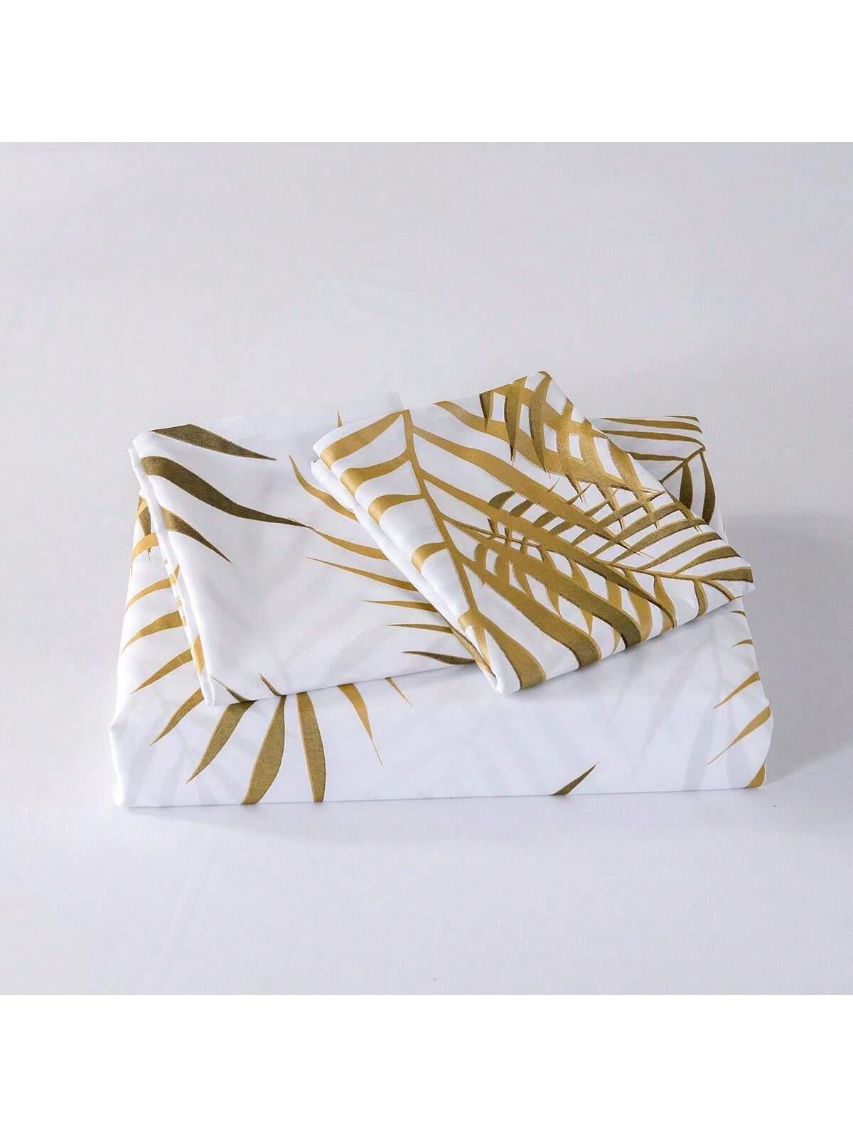 SHEIN KOMPLET POŚCIELI WZÓR ROŚLINNY S07__160X220CM