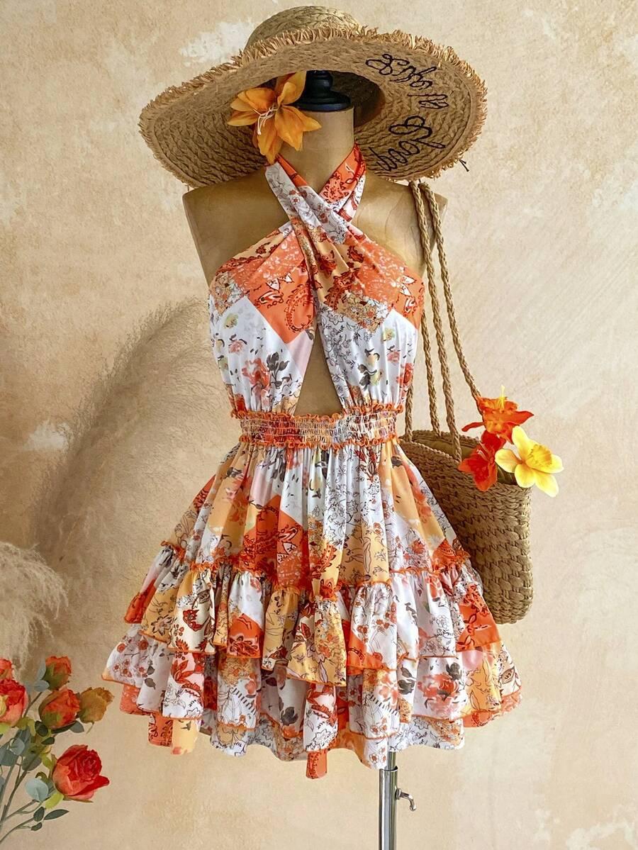 SOLEIA MINI SUKIENKA WIĄZANA NA SZYI S06__M
