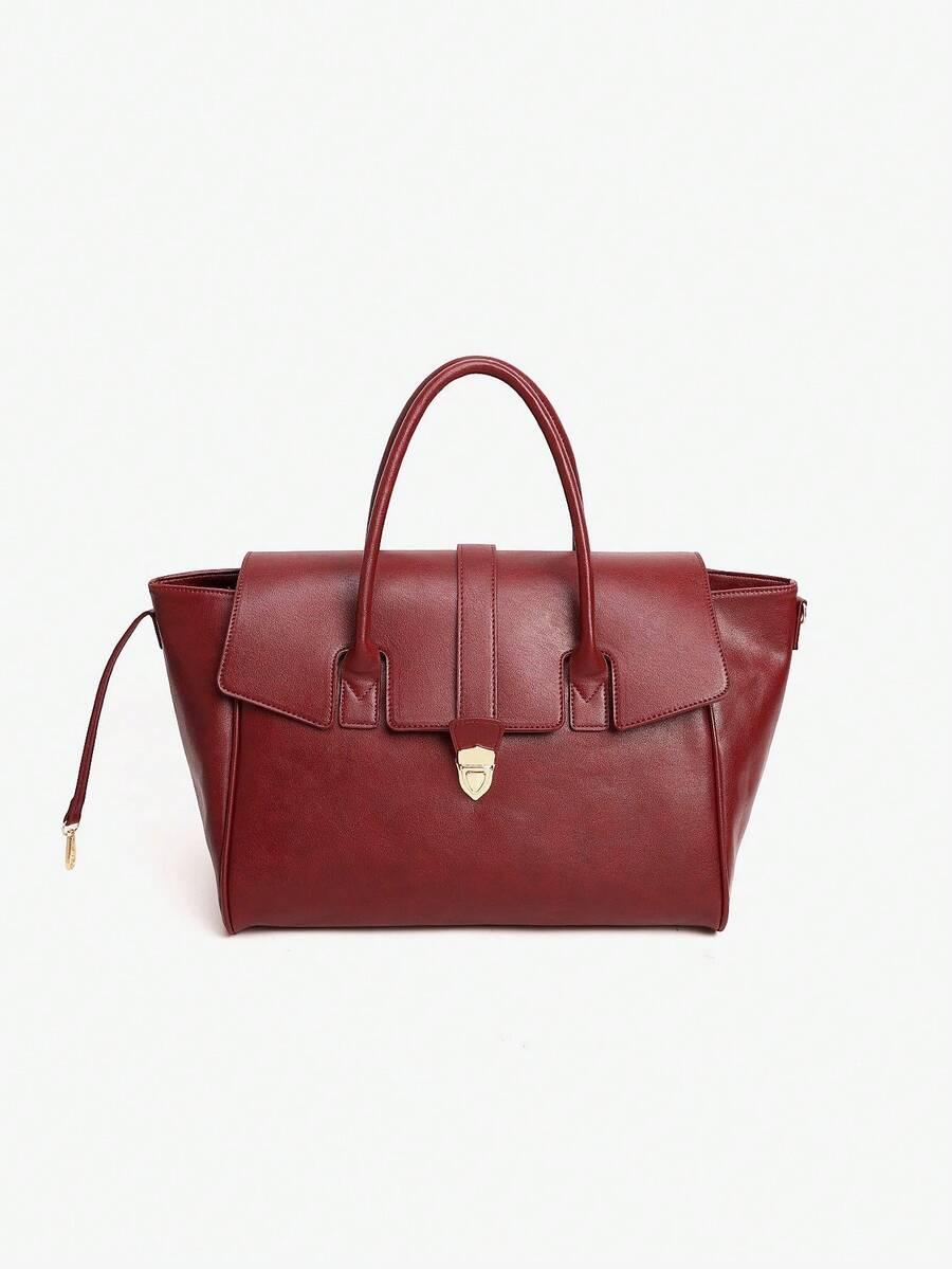 SHEIN BORDOWA TOREBKA IMITACJA SKÓRY S07__31X18X48