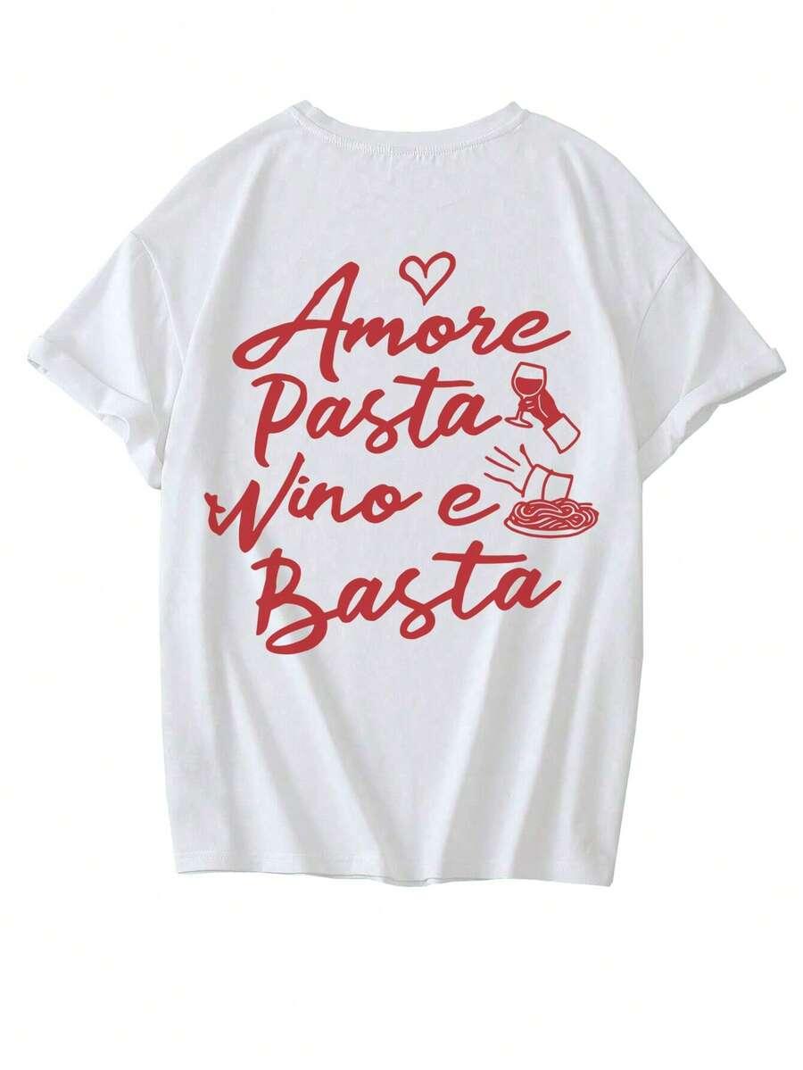 SHEIN BIAŁY T-SHIRT PRINT S06__XS