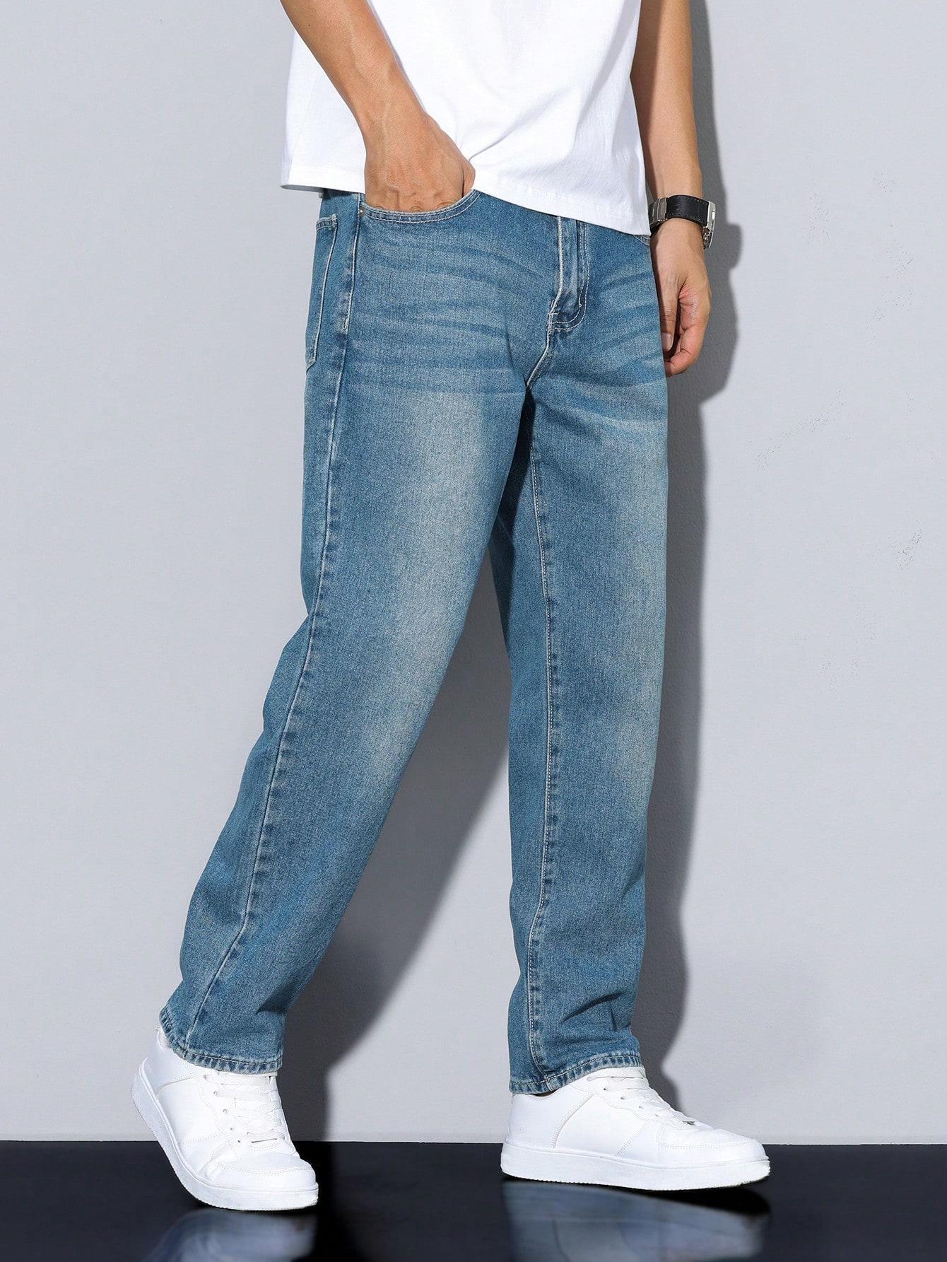 SHEIN NIEBIESKIE SPODNIE JEANS S06__S