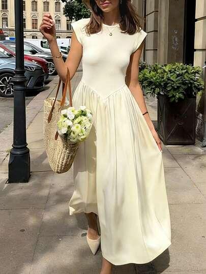 SHEIN ŻÓŁTA MAXI SUKIENKA S06__S