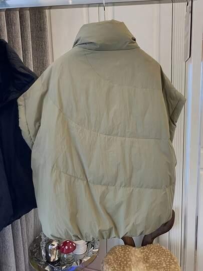 SHEIN ZIELONA KAMIZELKA ZAMEK W01__M