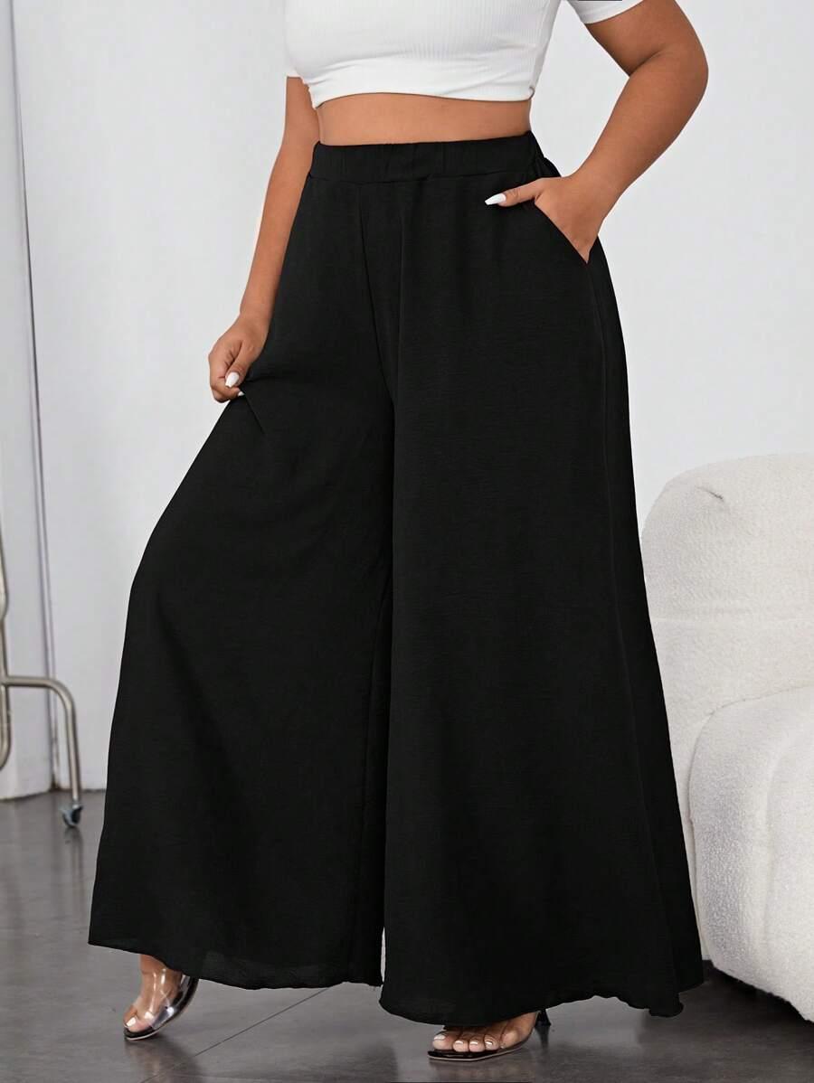 SHAPEBLANK CZARNE SPODNIE CASUAL S06__XXL