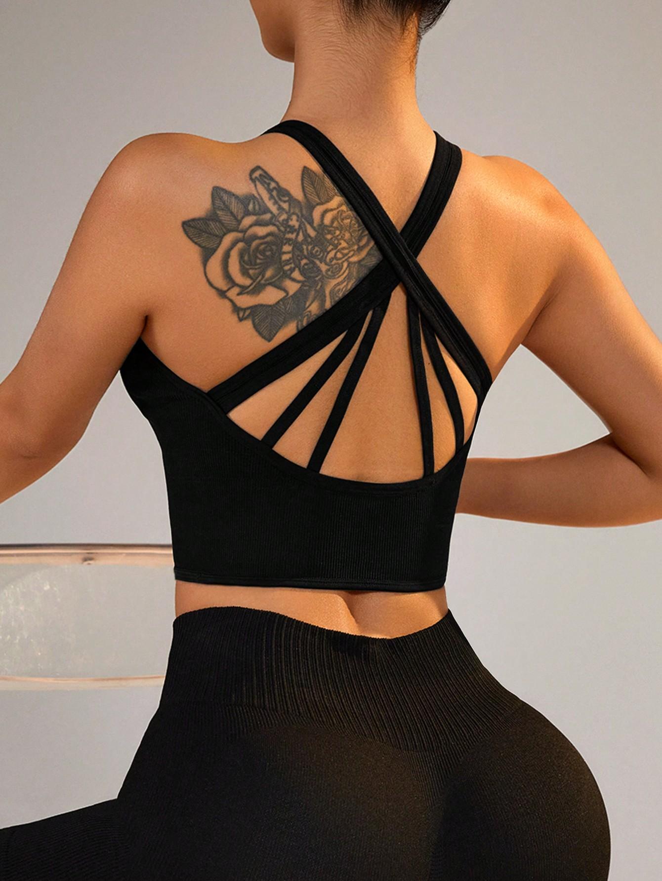 SHEIN CZARNY TOP BOKSERKA S06__L