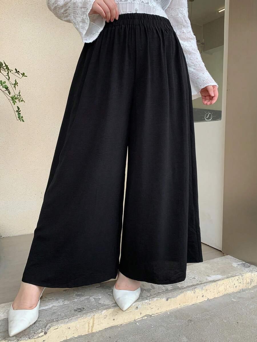 SHEIN CZARNE SPODNIE PROSTA NOGAWKA S06__54