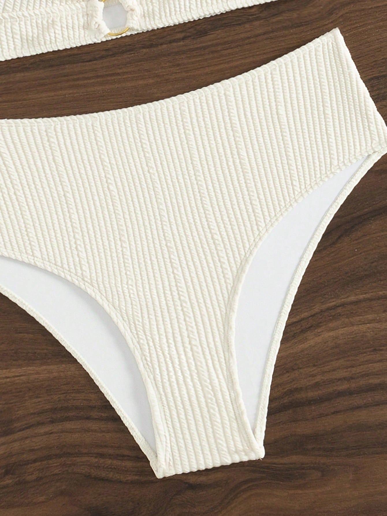 SHEIN DWUCZĘŚCIOWY STRÓJ KĄPIELOWY S09__L