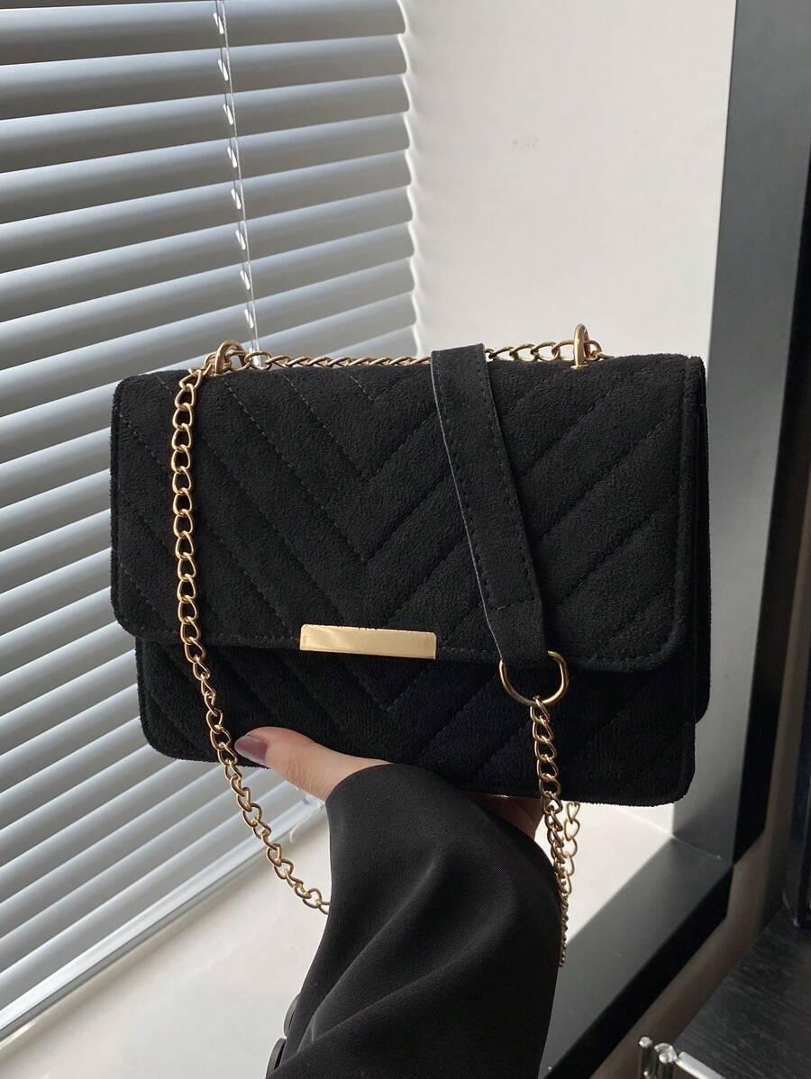 SHEIN CZARNA TOREBKA NA RAMIĘ S07__