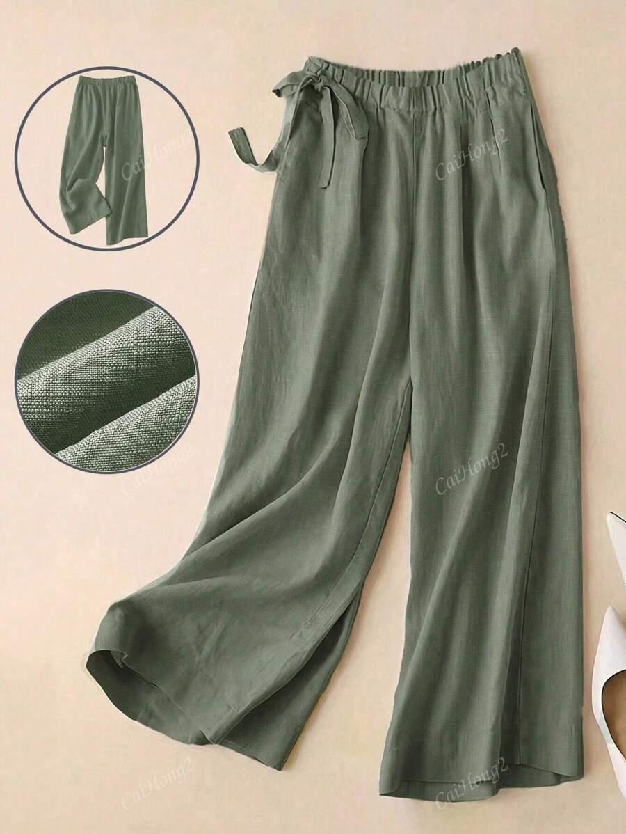 SHEIN ZIELONE SPODNIE PROSTE NOGAWKI S06__XL
