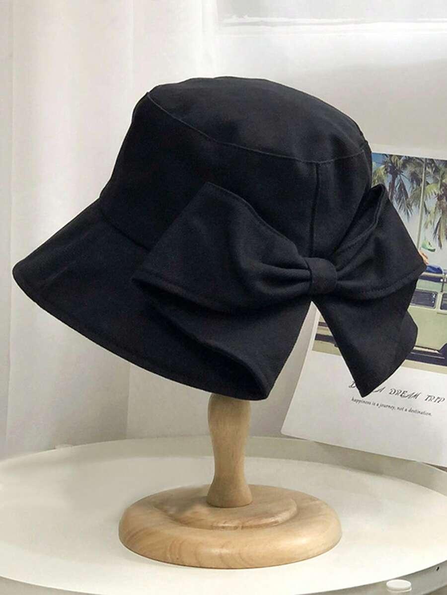 SHEIN CZARNY KAPELUSZ KOKARDA S07__56