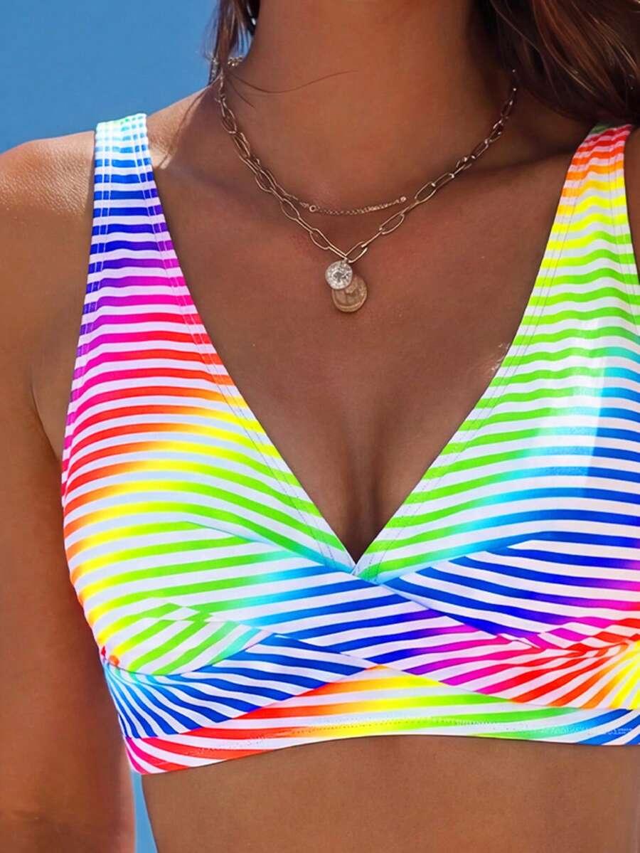 SHEIN STRÓJ KĄPIELOWY DWUCZĘŚCIOWY S09__XL
