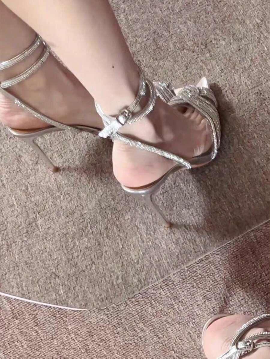 SHEIN SREBRNE CZÓŁENKA ZDOBIENIE S06__40,5