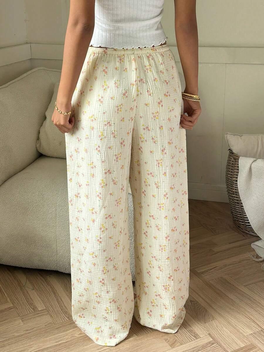 SHEIN SPODNIE W KWIATY S06__S