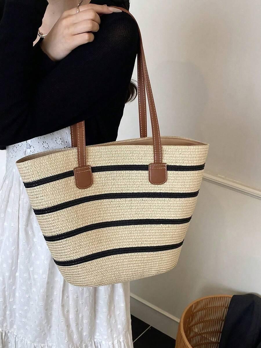 SHEIN BEŻOWA TOREBKA NA RAMIĘ S07__25X13X28