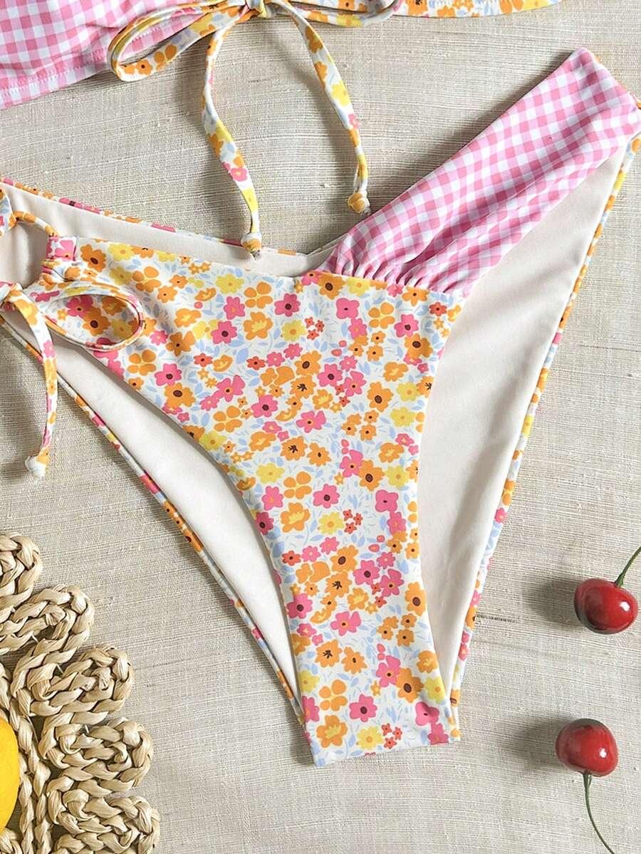 SHEIN DWUCZĘŚCIOWY STRÓJ KĄPIELOWY S09__L