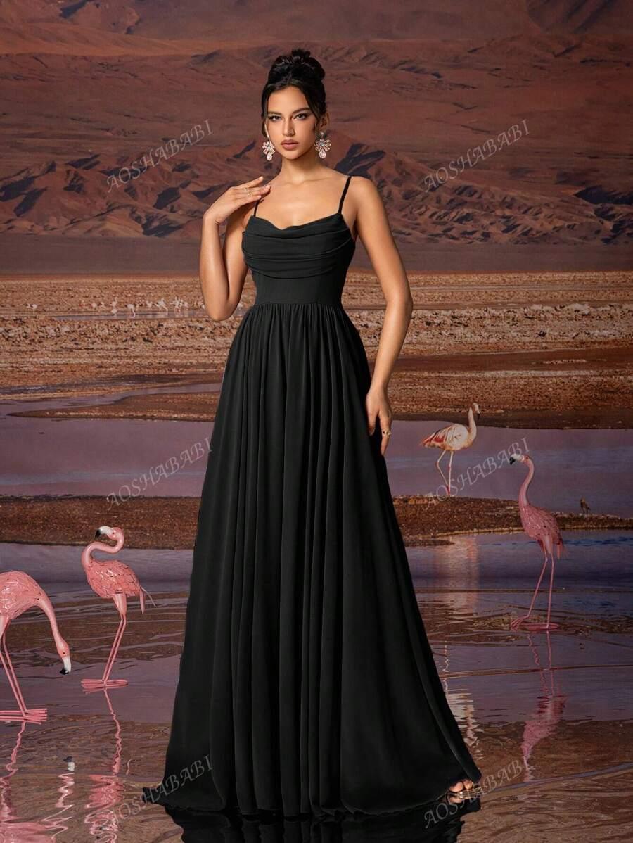 SHEIN CZARNA MAXI SUKIENKA S06__XL