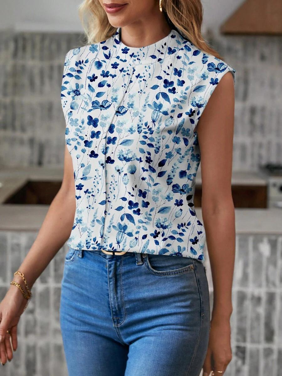 SHEIN BLUZKA WZÓR KWIATY S06__S