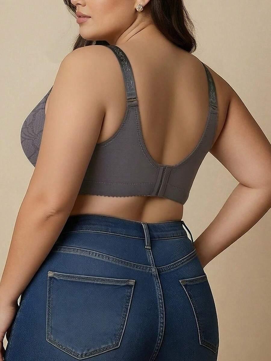 SHEIN FIOLETOWY MIĘKKI BIUSTONOSZ S06__50