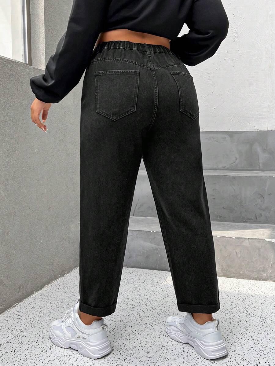SHEIN SPODNIE JEANS CASUAL S06__XXL