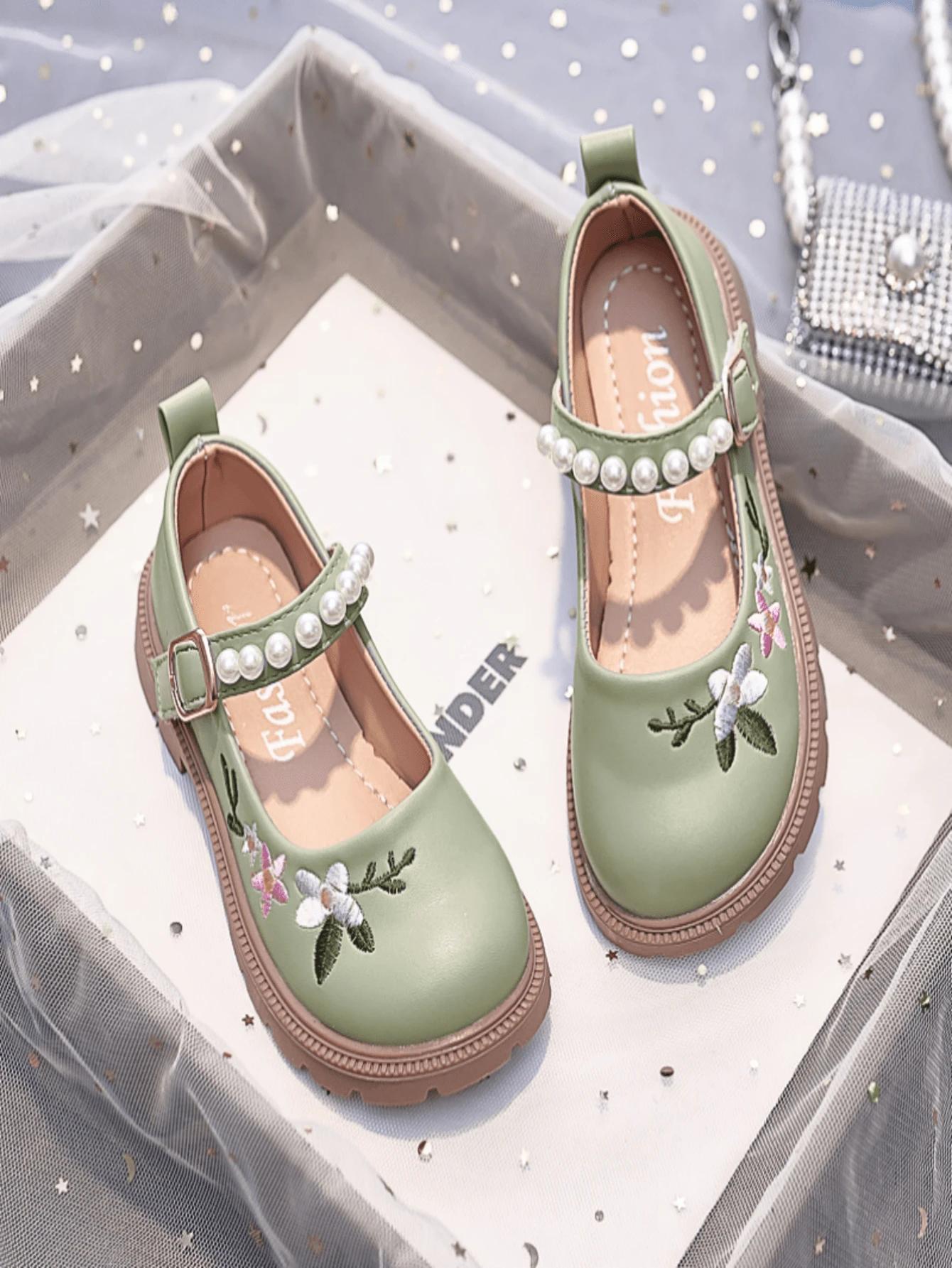 SHEIN ZIELONE PÓŁBUTY KLAMRA ZDOBIENIE S06__26