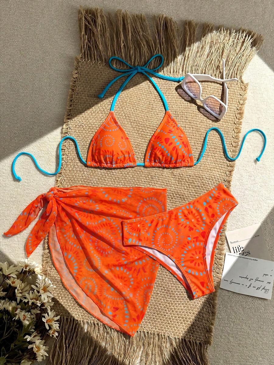 SWIM VCAY DWUCZĘŚCIOWY STRÓJ KĄPIELOWY SPÓDNICA KOMPLET S09__L