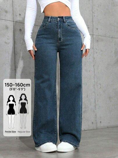 SHEIN NIEBIESKIE SPODNIE JEANS