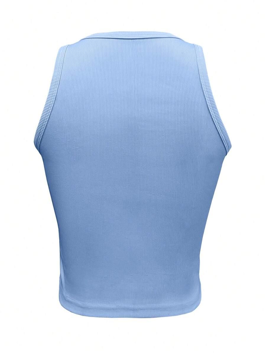 INAWLY NIEBIESKI TOP PRĄŻKI S06__XS