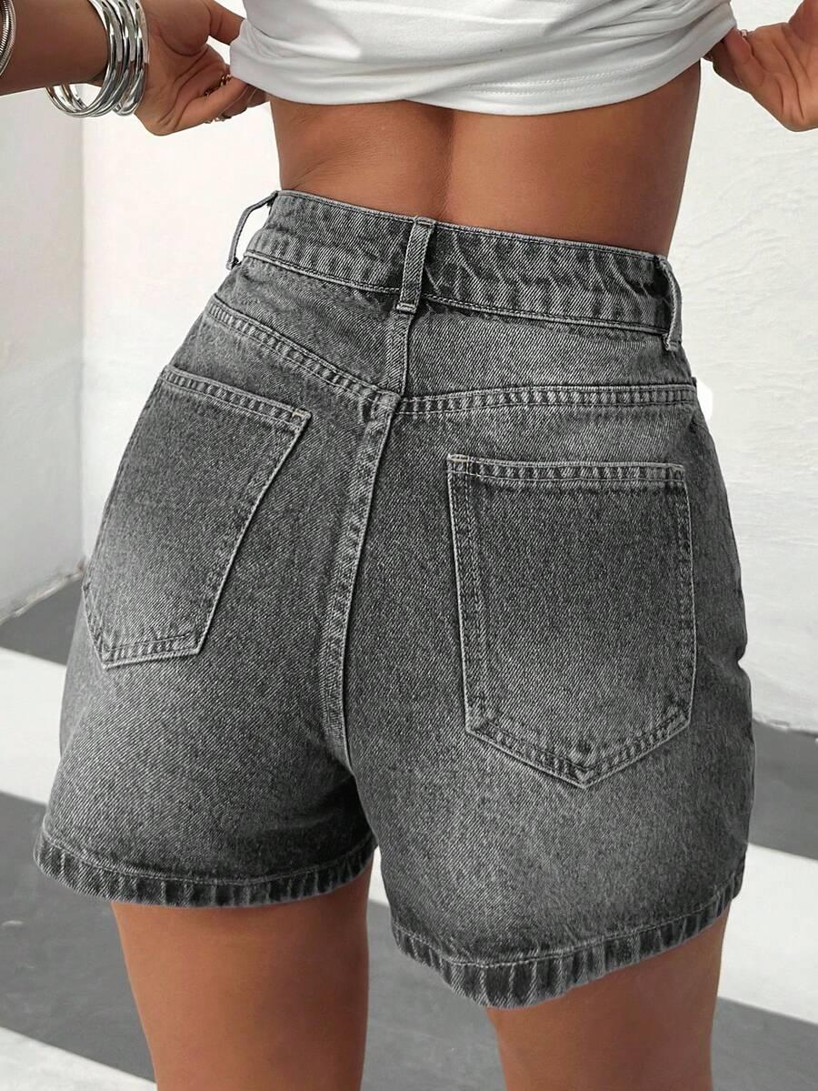 EURMUSE SZARE SPODENKI JEANS S06__S