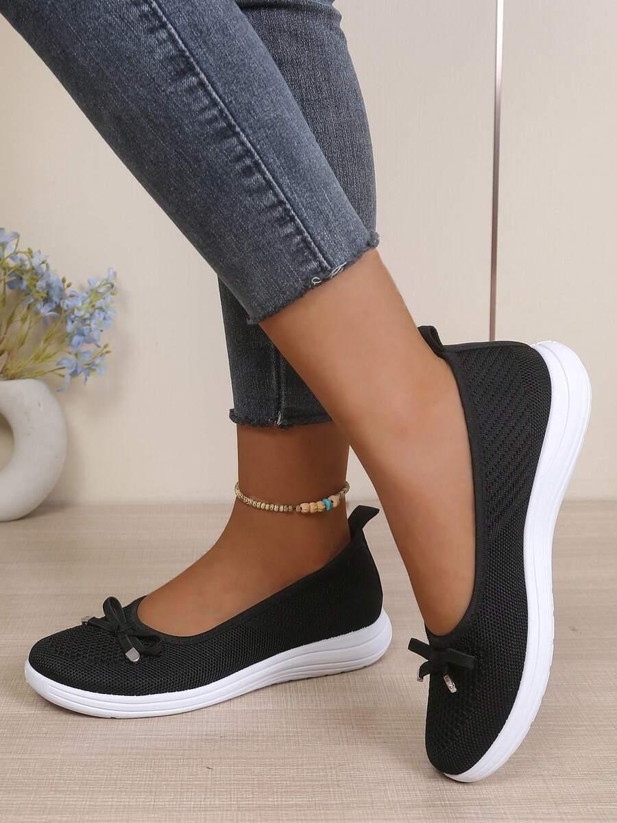 SHEIN CZARNE BALERINY KOKARDA S06__39,5