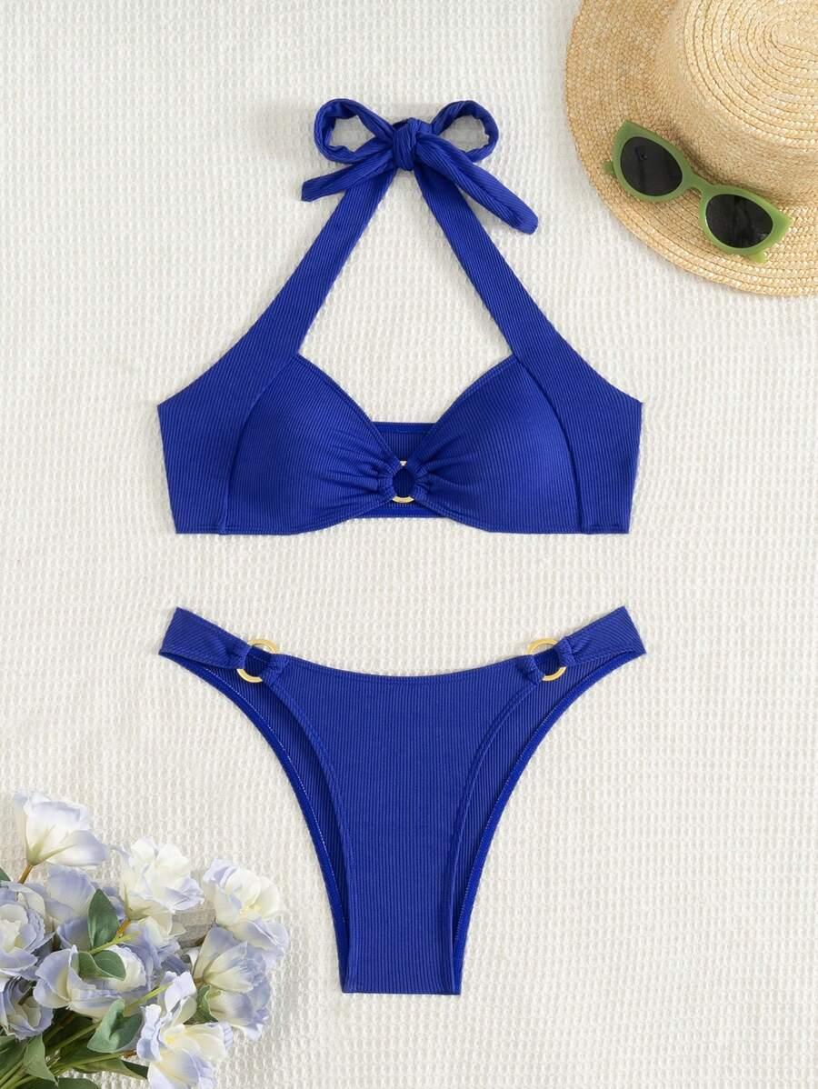 SHEIN DWUCZĘŚCIOWY STRÓJ KĄPIELOWY S09__L
