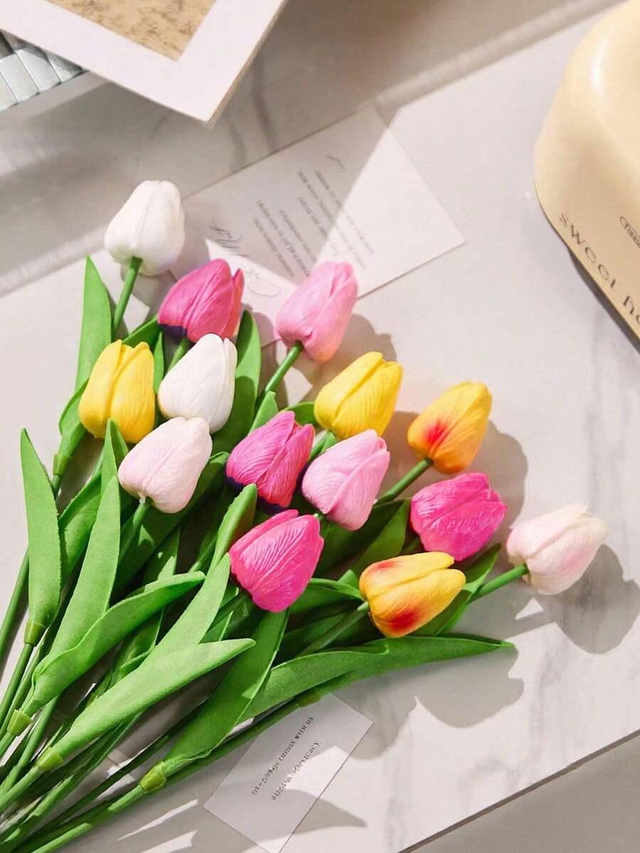 SHEIN SZTUCZNE TULIPANY 7-SZT S07__33CM