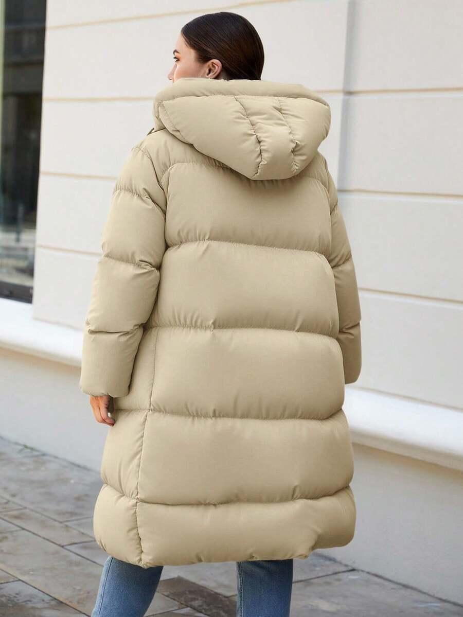 SHEIN BEŻOWA PIKOWANA KURTKA W01__XXL