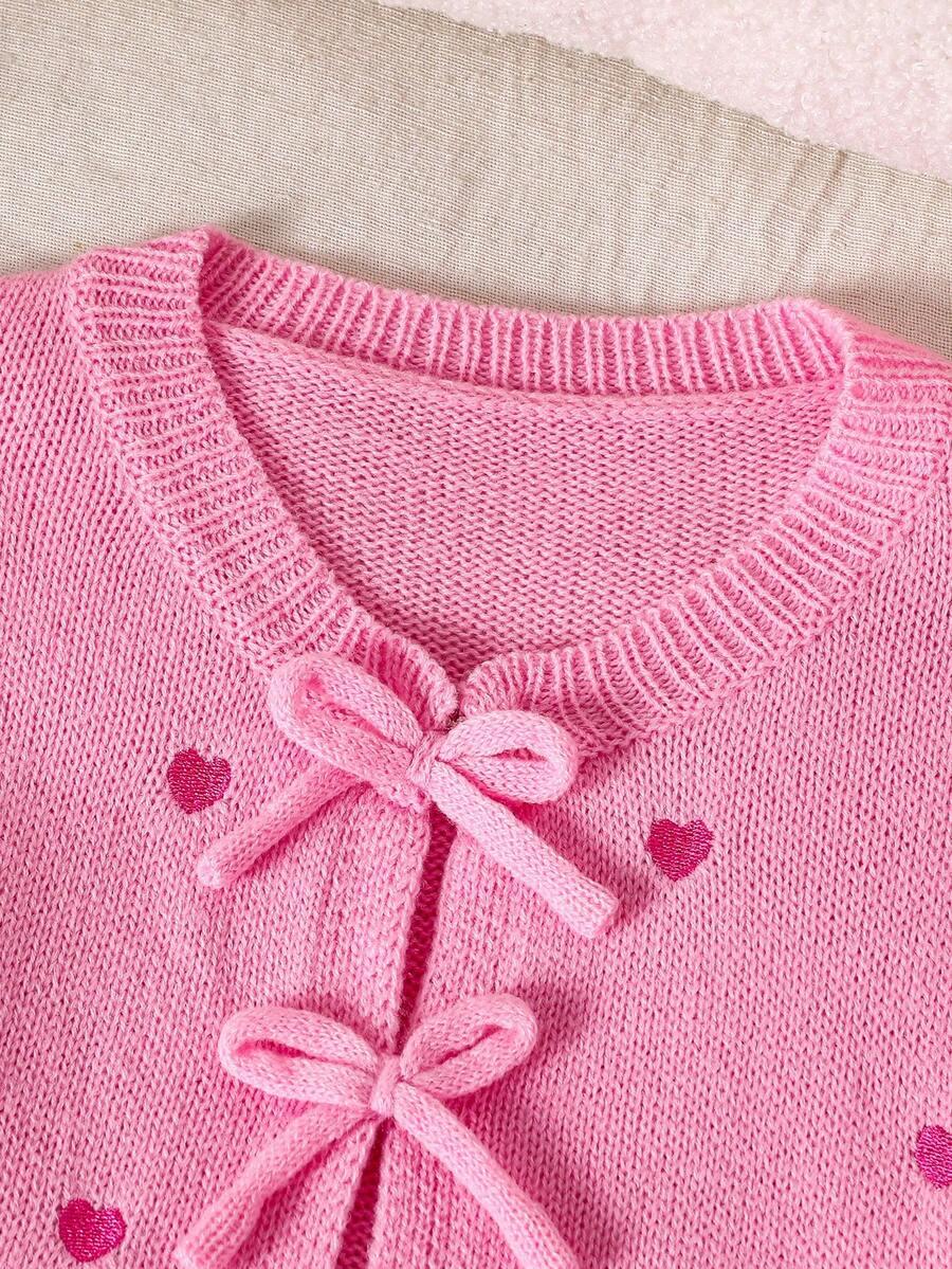 SHEIN RÓŻOWY SWETER WIĄZANIE S06__98-104