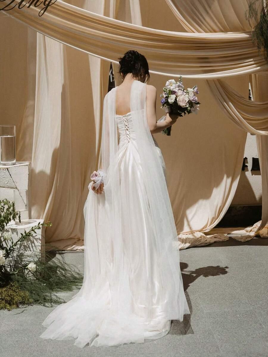 SHEIN DŁUGI WELON ŚLUBNY S07__350CM