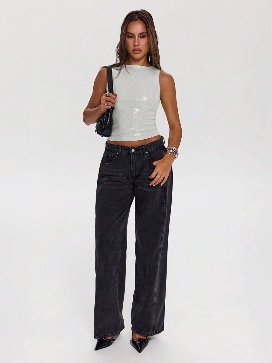 SHEIN BIAŁY TOP ZDOBIENIE S06__XS