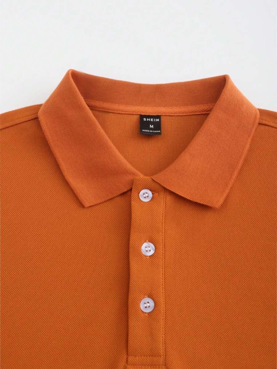MANFINITY POMARAŃCZOWA KOSZULKA POLO S06__XXL