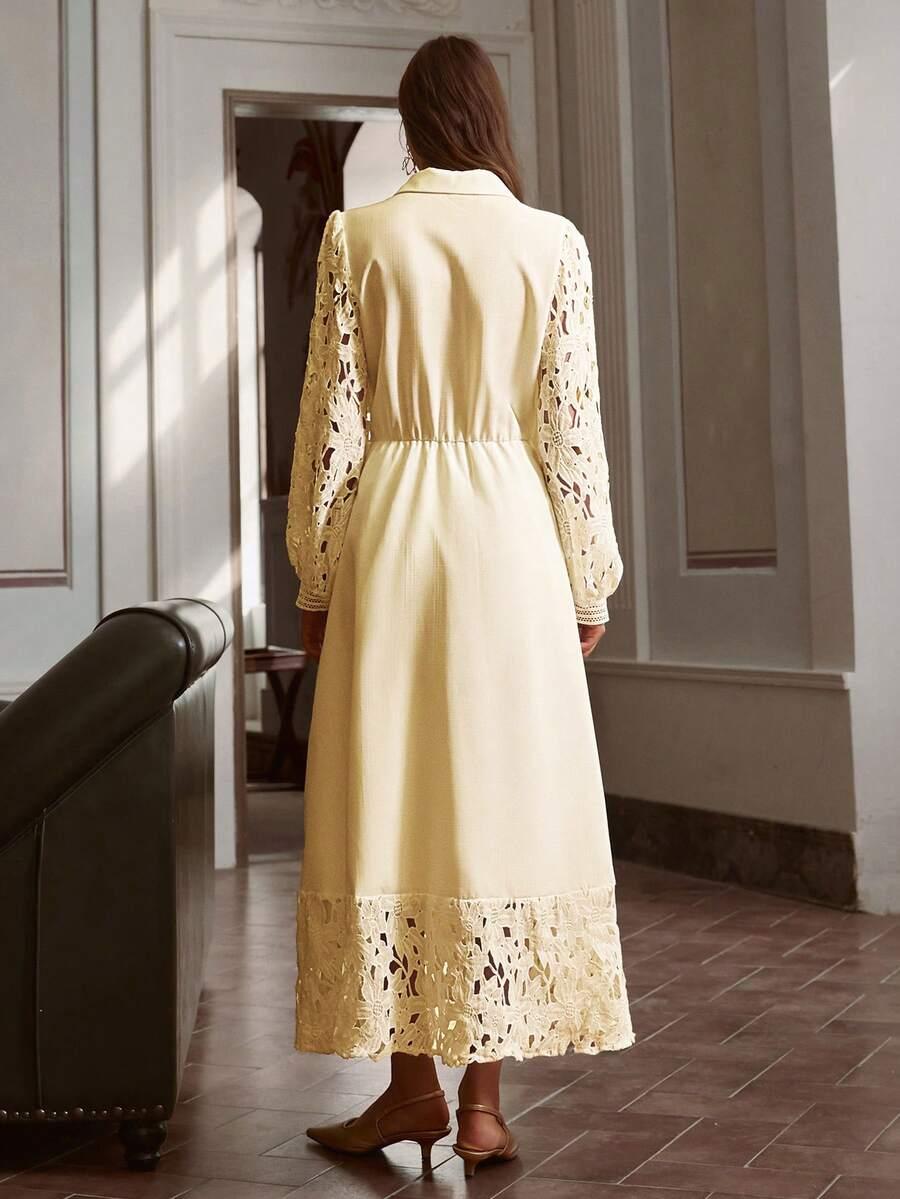 SIMPLEE ŻÓŁTA MAXI SUKIENKA S06__M