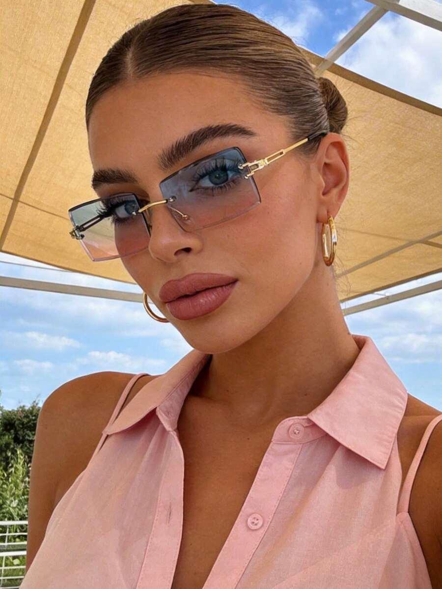 SHEIN OKULARY PRZECIWSŁONECZNE BEZ OPRAWEK S07
