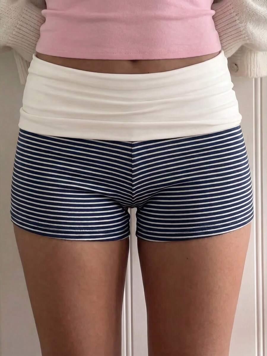 SHEIN KRÓTKIE SPODENKI W PASKI S06__S