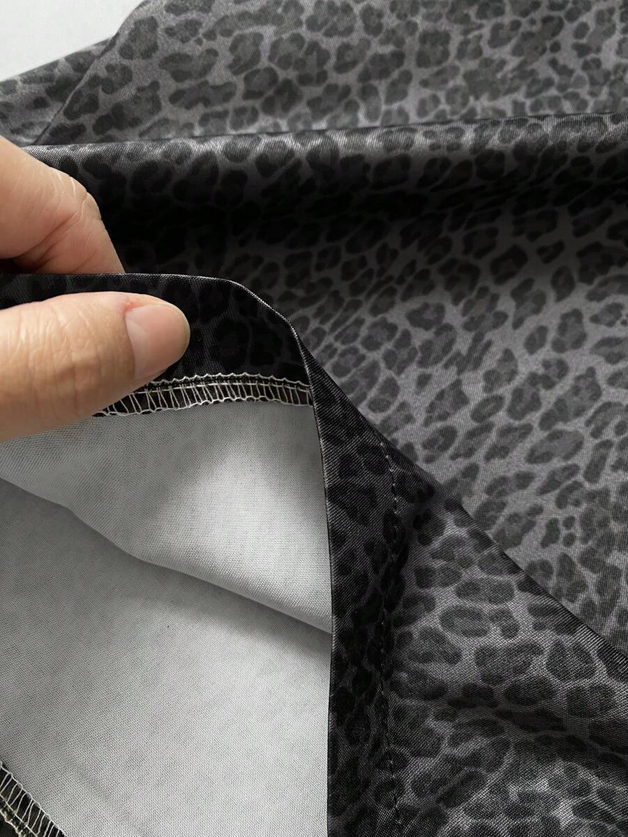 SHEIN SPODNIE CASUAL ANIMAL PRINT S09__S