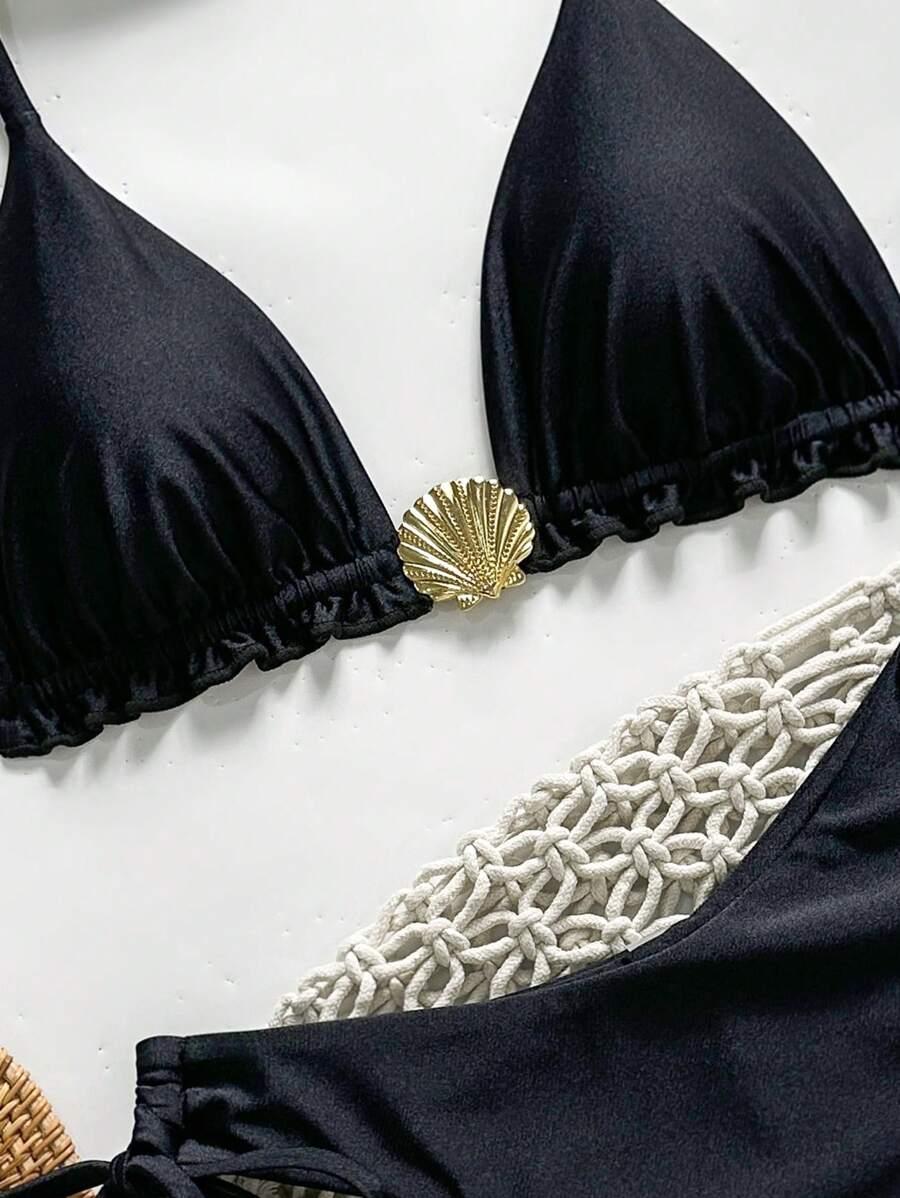 SWIM VCAY GÓRA OD BIKINI ZDOBIENIE MARSZCZENIE PK01__L
