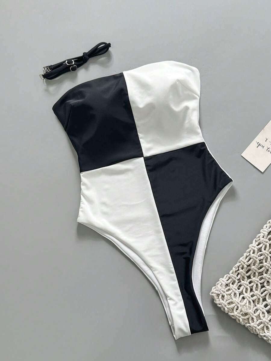 SHEIN STRÓJ KĄPIELOWY JEDNOCZĘŚCIOWY WZÓR S09__S