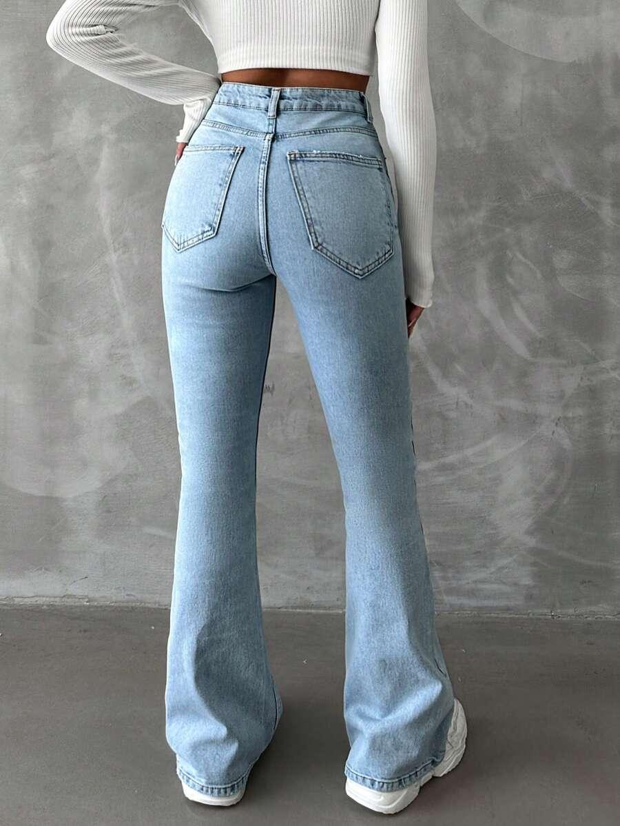 SHEIN NIEBIESKIE SPODNIE JEANS S06__S