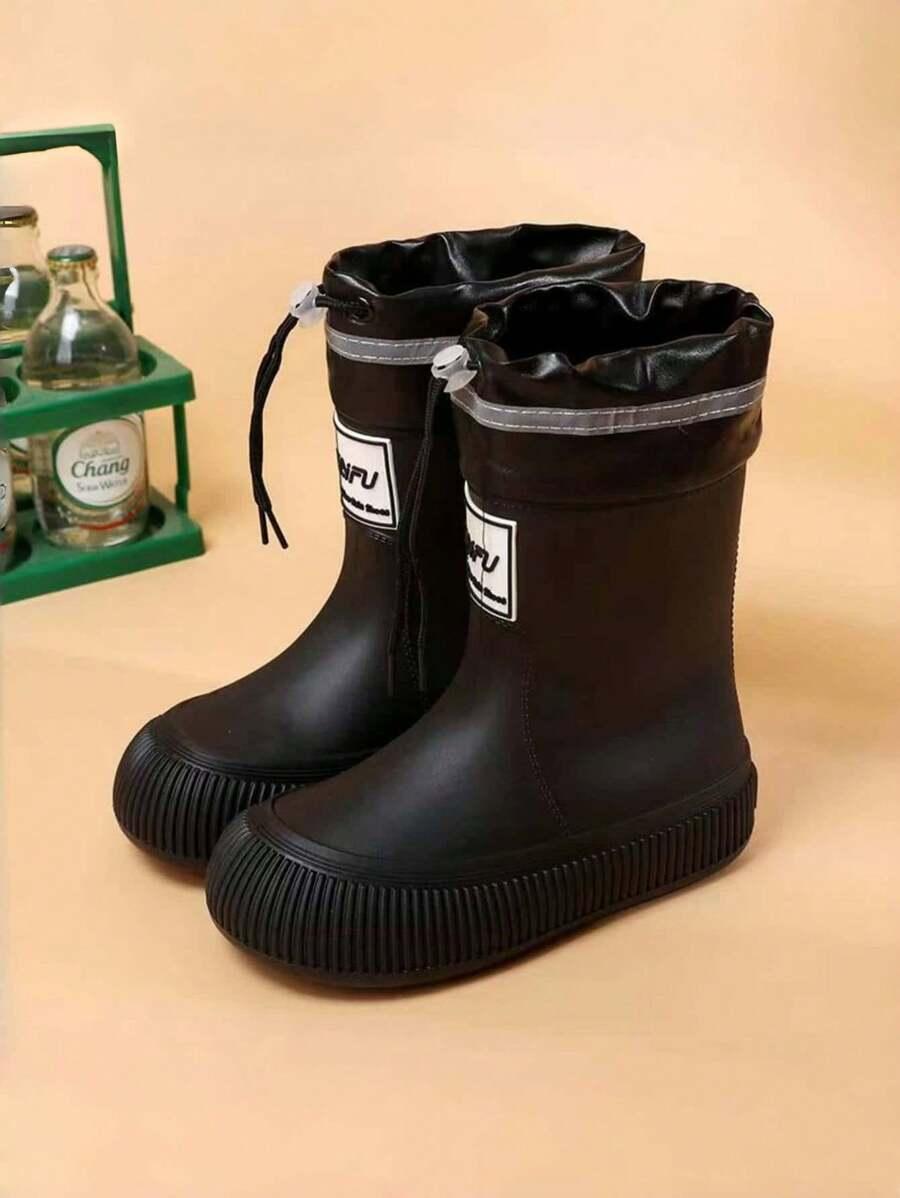 SHEIN CZARNE KALOSZE ŚCIĄGACZE W01__30-31