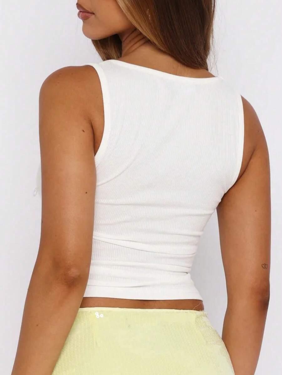 SHEIN BIAŁY TOP ZDOBIENIE PK01__XS