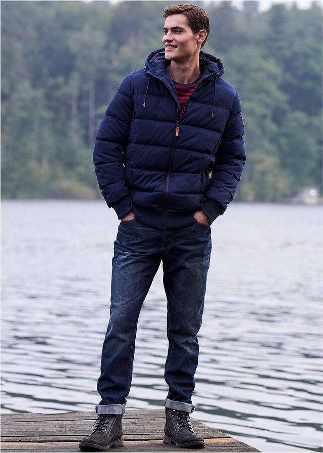 JOHN BANER JEANSWEAR GRANATOWA KURTKA KAPTUR W01__56