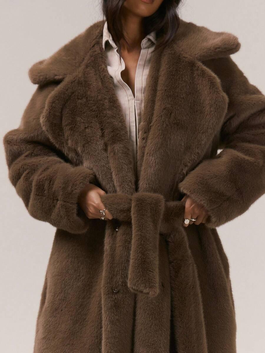 MUSERA BRĄZOWE SZTUCZNE FUTRO W01__XL