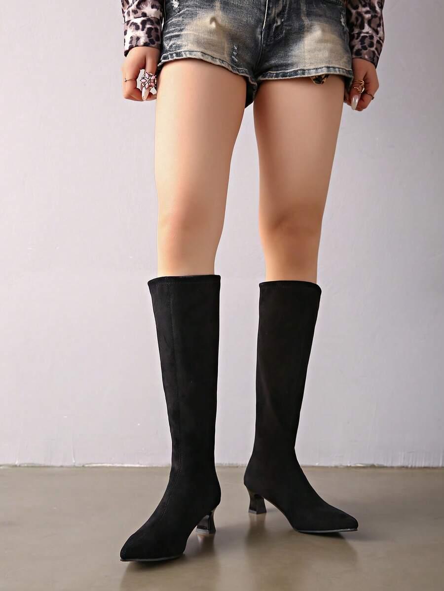 SHEIN CZARNE KOZAKI OBCAS W01__40,5