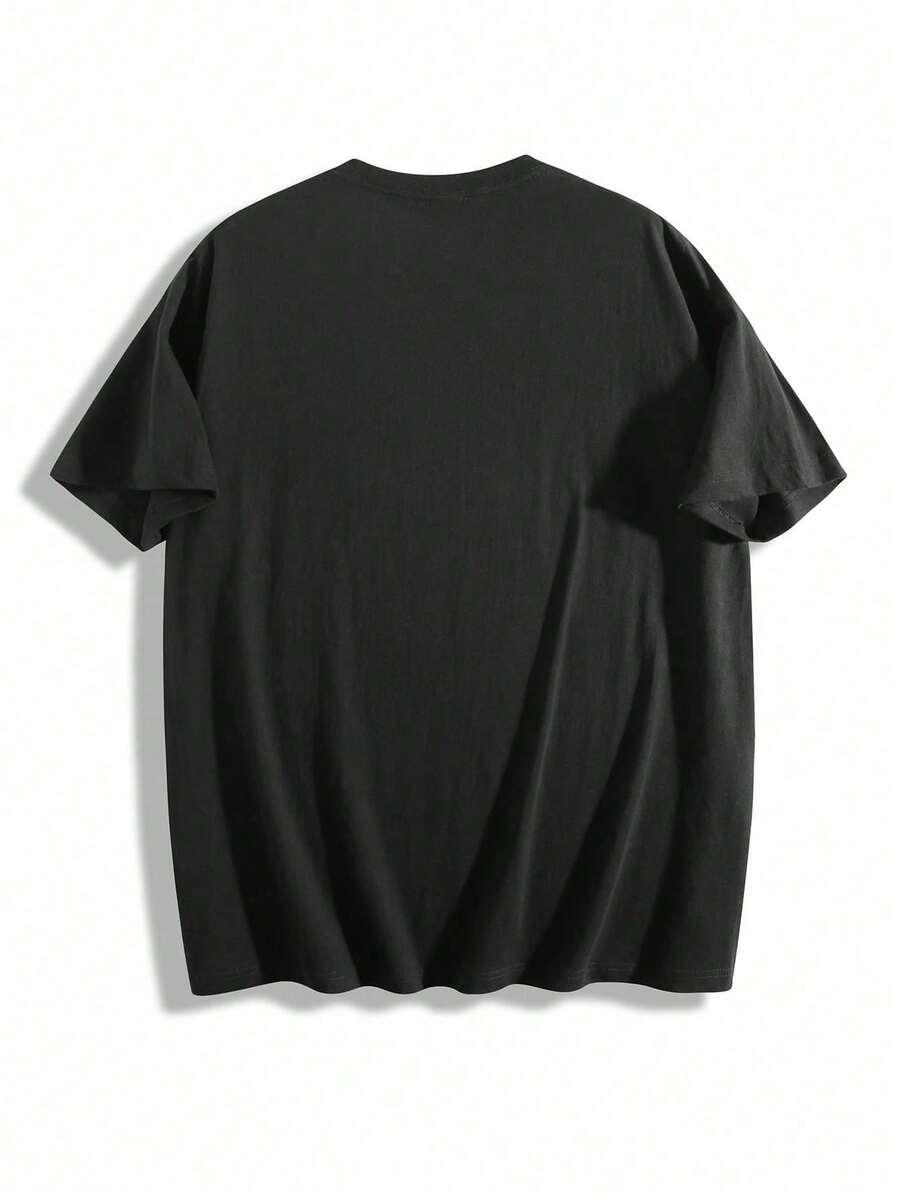 SHEIN T-SHIRT OKRĄGŁY DEKOLT NADRUK PK01__XL